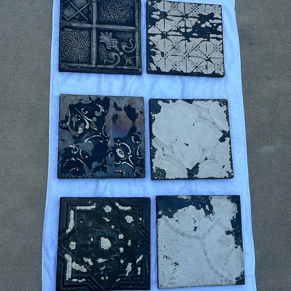 Vintage Ceiling Tin Tiles from historic ceiling